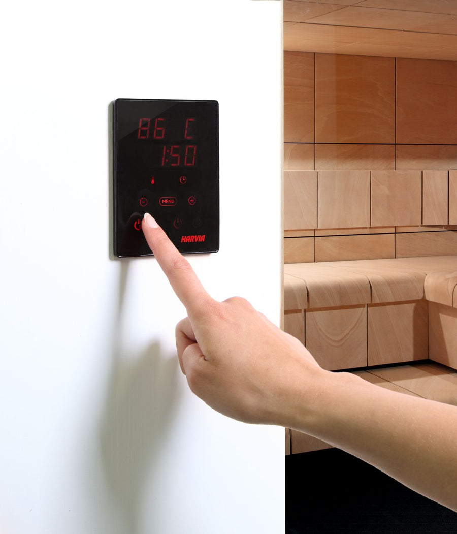 Harvia Xenio CX110 Saunasteuerung, Steuergerät für elektrische Saunaöfen 2,3 bis 11 kW mit Touch-Bedienfeld