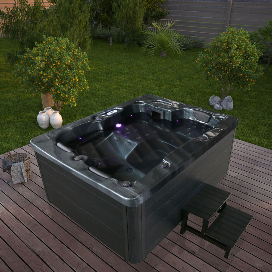 Home Deluxe BLACK MARBLE Outdoor-Whirlpool – Ansicht 2