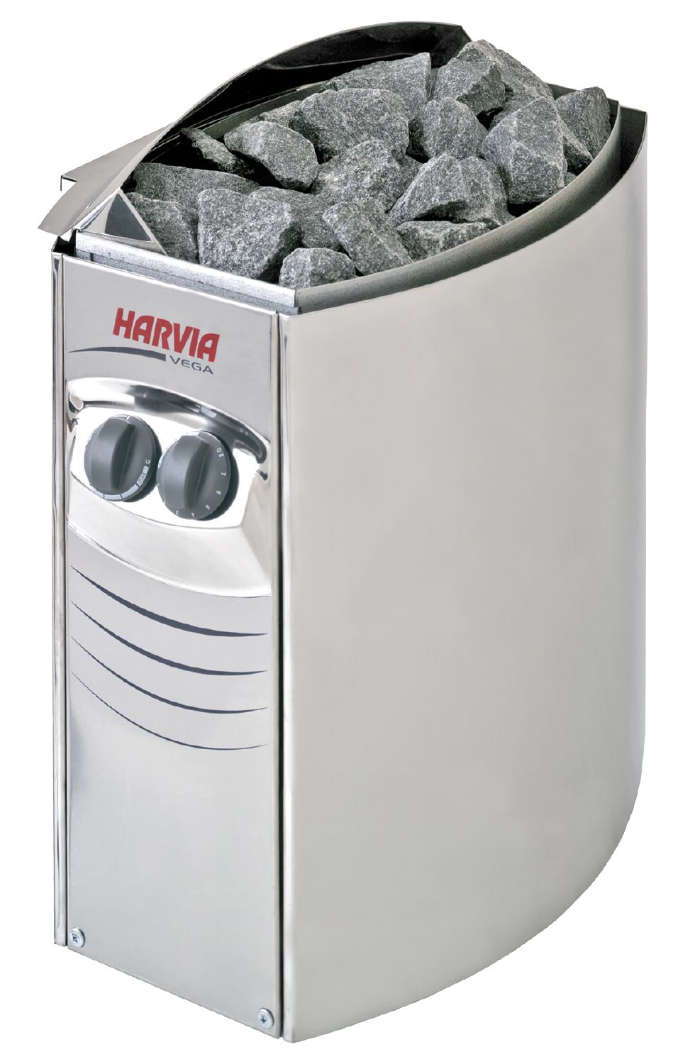 Harvia Vega BC80 Elektro-Saunaofen 8 kW, Wandmontage, Edelstahl, für Saunakabinen von 7 bis 12 m³