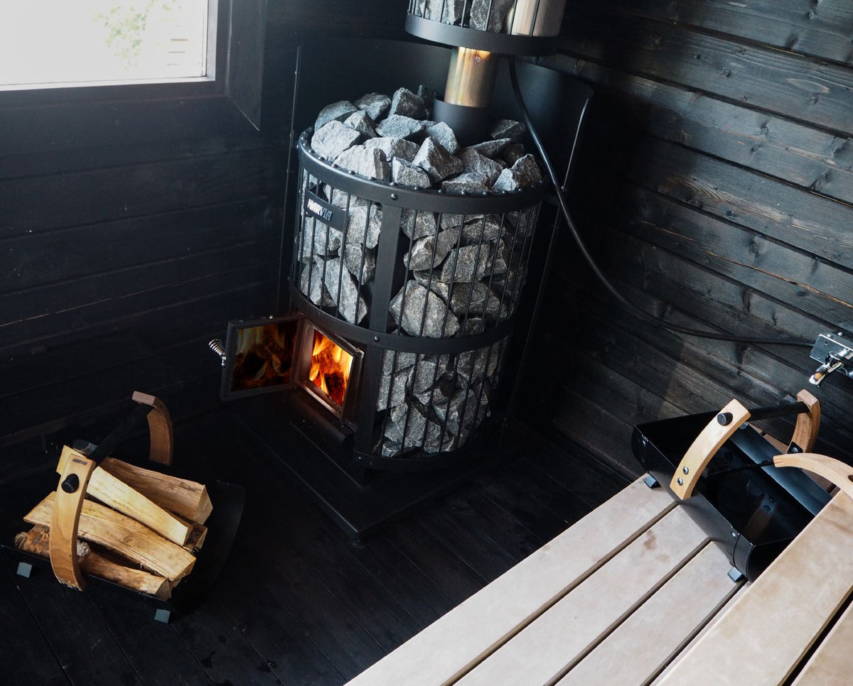 Harvia Legend 240 Holz-Saunaofen 21 kW, schwarz, große Steinmasse, für Saunakabinen von ca. 10 bis 24 m³