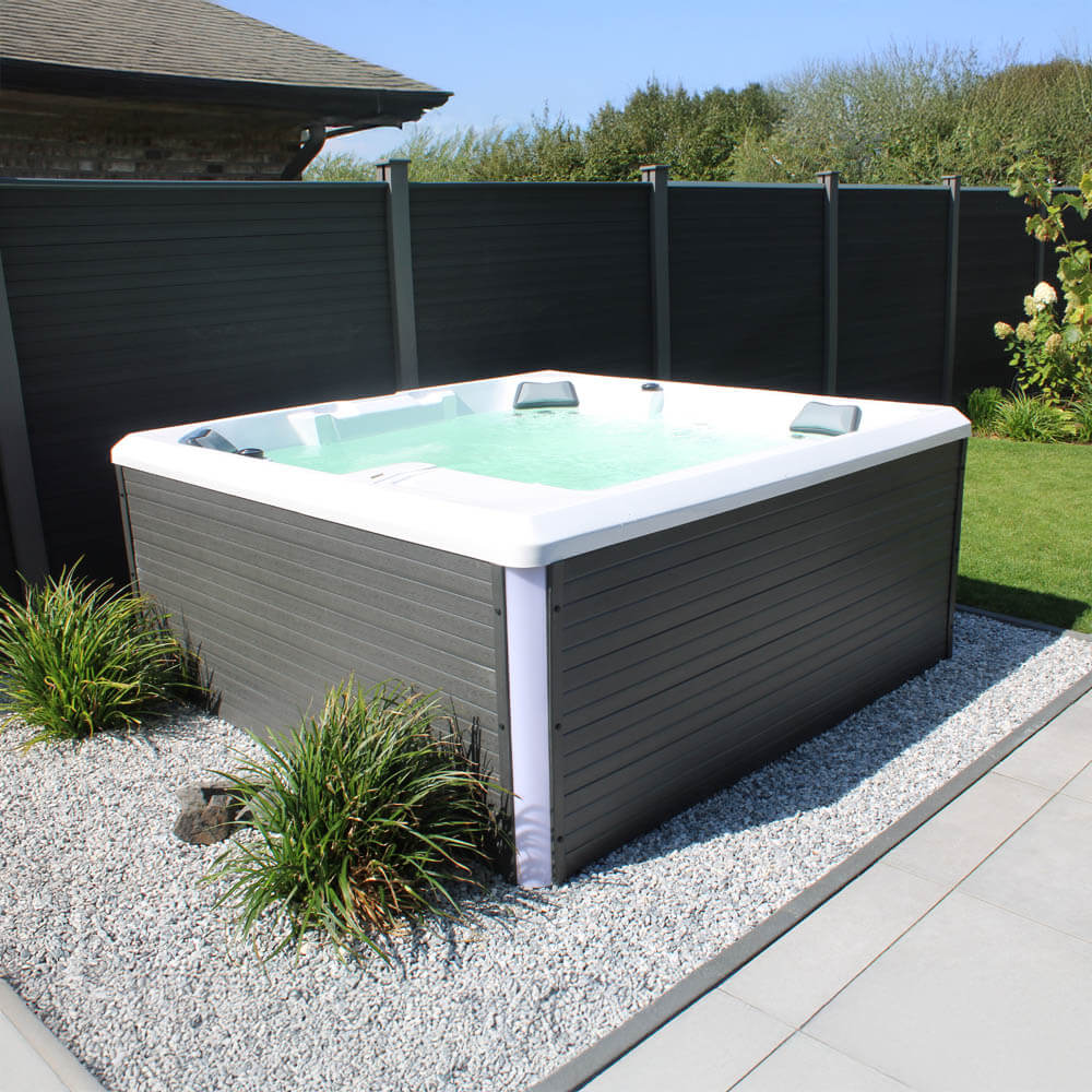 Home Deluxe STREAM BIG Whirlpool für 5 Personen mit Abdeckung