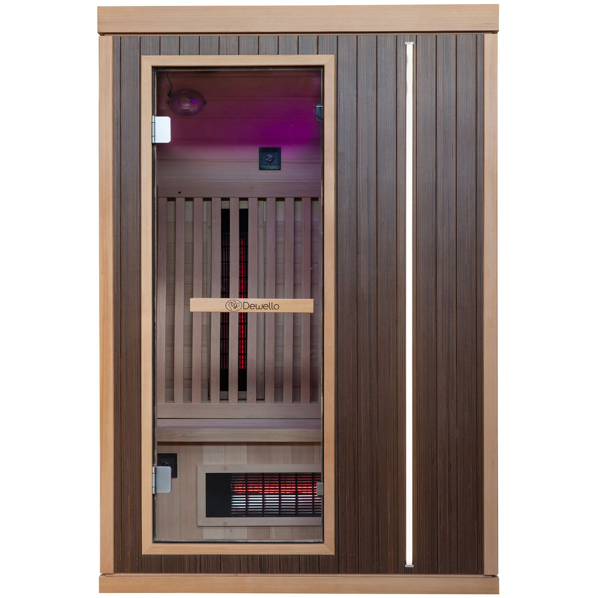 Dewello MELVILLE Dual-Therm Infrarotkabine, 130 x 105 cm