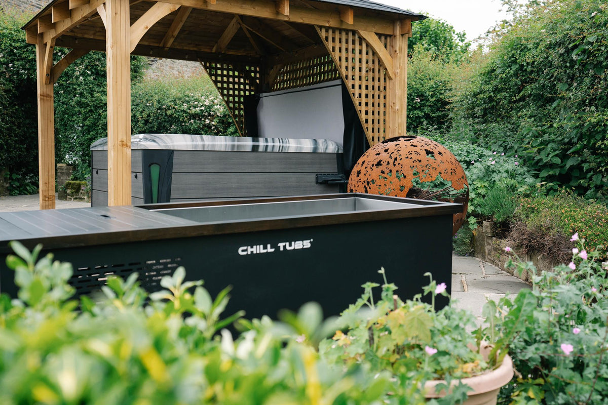 Chill Tubs Original Eisbad, Kaltwasserbecken 400 Liter Edelstahl 316 mit Kühlaggregat, Filtration und Ozonreinigung