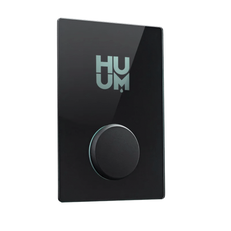 HUUM UKU WiFi 4.1 Saunasteuerung mit Glas-Bedienpanel Schwarz für elektrische Saunaöfen bis 18 kW
